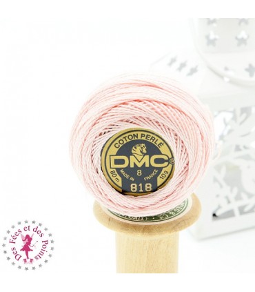 Coton Perlé DMC N° 8 - Rose 818