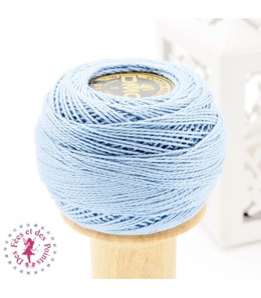 Coton Perlé DMC N° 8 - Bleu 813