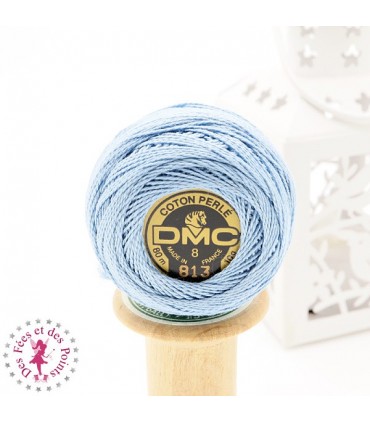 Coton Perlé DMC N° 8 - Bleu 813
