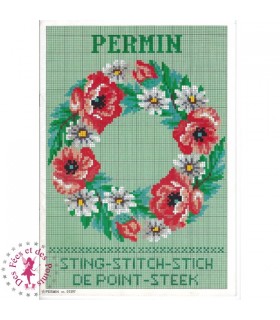 Permin N° 01597 - Motifs Printaniers au point de croix