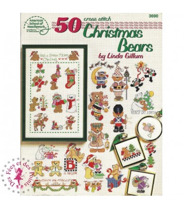 American School of Needlework No 3690 - 50 Christmas Bears