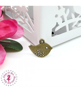 Charm / Pendentif "Birdy" - Bronze antique
