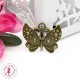 Charm / Pendentif "Papillon fleuri"
