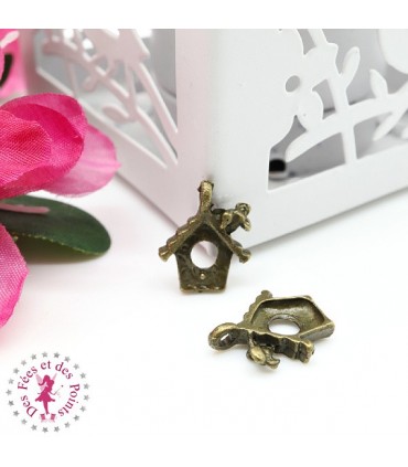 Charm / Pendentif "Nichoir au Piaf"