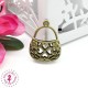 Charm / Pendentif "Sac Fleuri"