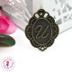 Charm / Pendentif "Médaillon Lettre U"