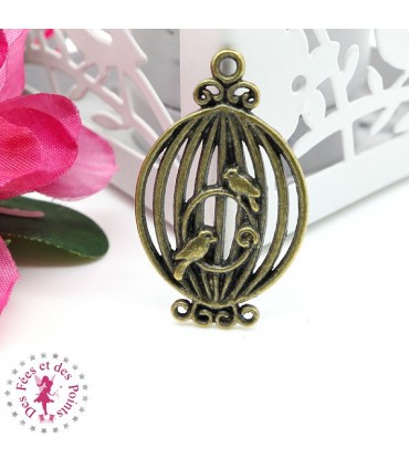 Charm / Pendentif - Cage aux Perruches