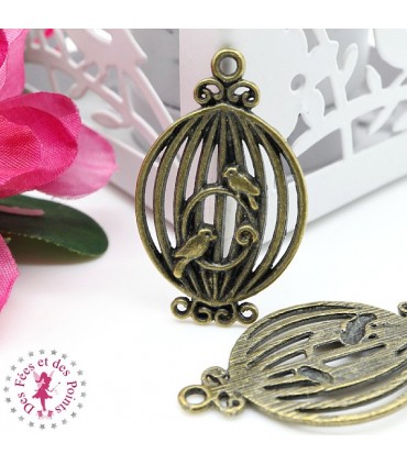 Charm / Pendentif - Cage aux Perruches