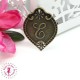 Charm / Pendentif "Médaillon Lettre E"