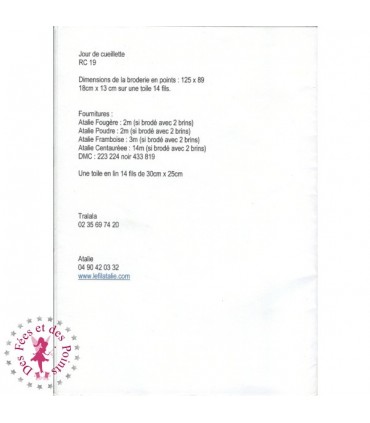 Fiche Tralala - Jour de cueillette