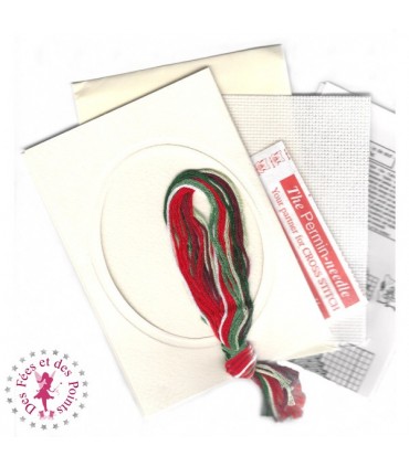 Kit Permin of Copenhagen/DMC - Christmas Card Houx
