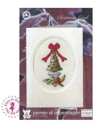 Kit Permin of Copenhagen/DMC - Christmas Card Sapin