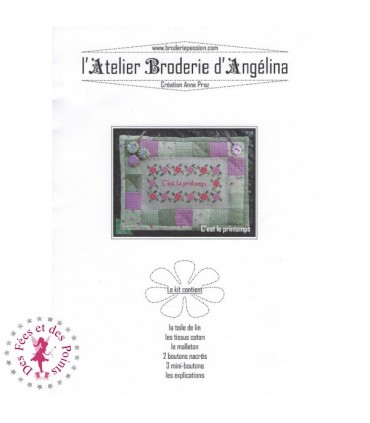 Kit Atelier Broderie d'Angélina - C'est le Printemps