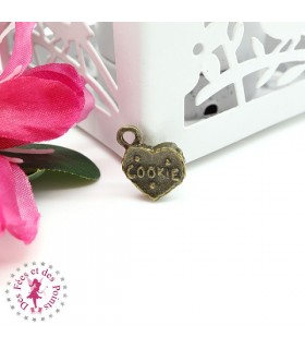 Charm / Pendentif "Coeur Cookie"