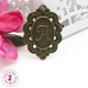 Charm / Pendentif "Médaillon Lettre A"