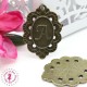 Charm / Pendentif "Médaillon Lettre A"