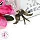 Charm / Pendentif "Hirondelle vole"