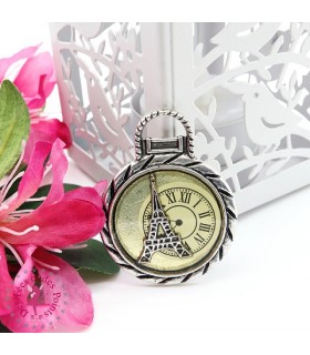 Charm / Pendentif "Le Temps Parisien"