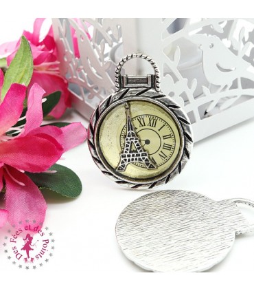 Charm / Pendentif "Le Temps Parisien"
