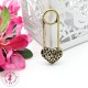 Charm / Pendentif "Epingle coeur"