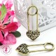 Charm / Pendentif "Epingle coeur"