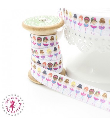 Elastique ruban - Danseuses - 15 mm