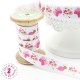 Elastique ruban - Papillons et Escargots - 15 mm