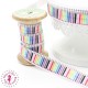 Elastique ruban - Crayons de couleurs - 15 mm