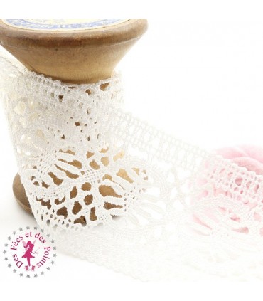 Dentelle Marguerite ancienne - Entre-deux - 5.5 cm