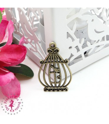 Charm / Pendentif "Cage à Piaf"
