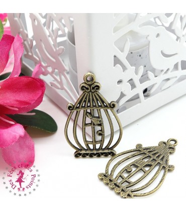 Charm / Pendentif "Cage à Piaf"