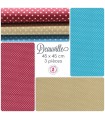 Coupons "Dauville" - Coton - 45 x 45 cm - 3 pièces