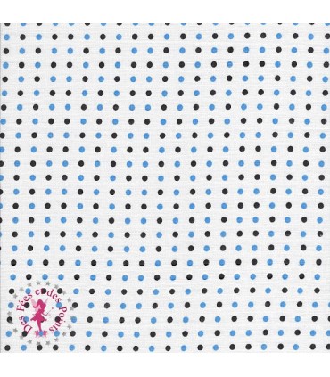 Coupons "Nuit étoilée" - Coton - 50 x 50 cm - 7 pièces - Pois