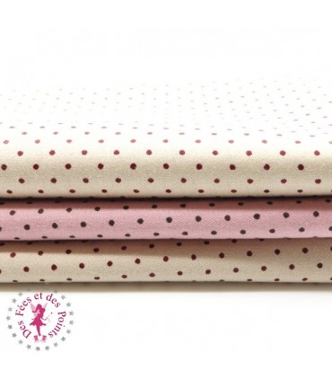 Coupons "Macarons" - Coton - 50 x 50 cm - 3 pièces