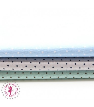 Coupons "Pastel" - Coton - 45 x 45 cm - 3 pièces