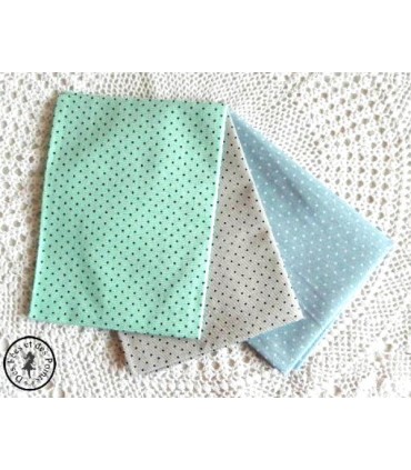 Coupons "Pastel" - Coton - 45 x 45 cm - 3 pièces