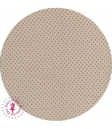 Coupons "Macarons" - Coton - 50 x 50 cm - 3 pièces - Beige