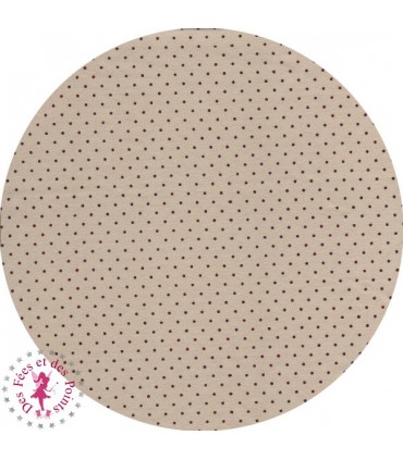 Coupons "Expresso" - Coton - 45 x 45 cm - 3 pièces - Beige