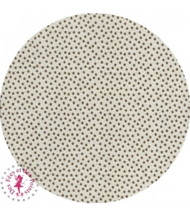 Coupons "Cafe Latte" - Coton - 50 x 50 cm - 7 pièces - Etoiles