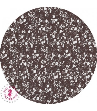 Coupons "Cafe Latte" - Coton - 50 x 50 cm - 7 pièces - Fleurs