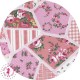 Coupons "Histoire de roses" - Coton - 45 x 45 cm - 8 pièces