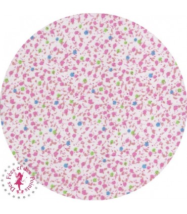 Coupons "Histoire de roses" - Coton - 45 x 45 cm - 8 pièces - Fleurs