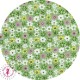 Coupons "Verte prairie" - Coton - 45 x 45 cm - 9 pièces - Fleurs