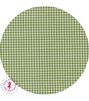 Coupons "Verte prairie" - Coton - 45 x 45 cm - 9 pièces - Carreaux