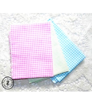 Coupons "Sixties" - Coton - 45 x 45 cm - 3 pièces