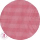 Coupons "Vanille Fraise Chocolat" - Coton - 45 x 45 cm - 4 pièces - Rouge