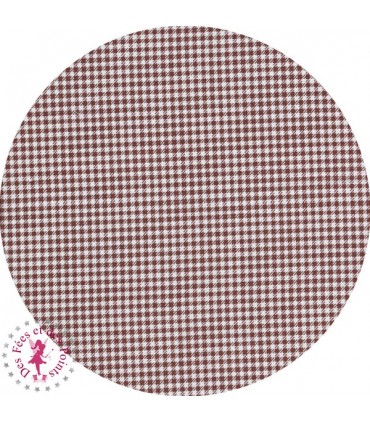 Coupons "Vanille Fraise Chocolat" - Coton - 45 x 45 cm - 4 pièces - Chocolat
