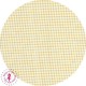 Coupons "Vanille Fraise Chocolat" - Coton - 45 x 45 cm - 4 pièces - Jaune