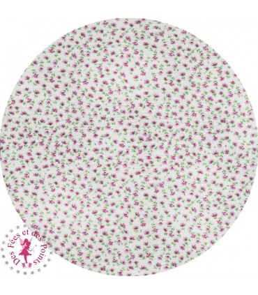 Coupons "Tendresse Rose" - Coton - 45 x 50 cm - 3 pièces - Fleurs