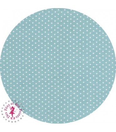 Coupons "Patch Blue" - Coton - 50 x 50 cm - 2 pièces - Pois